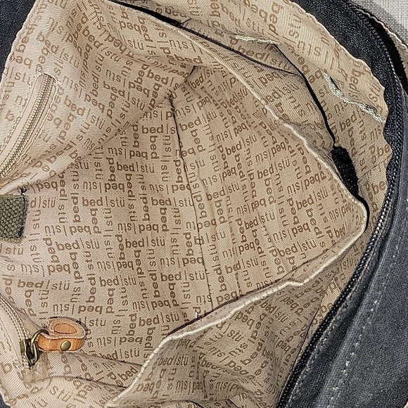 Bed Stu Waxed Canvas Leather Hawkeye Messenger Shoulder Bag - Picture 15 of 15